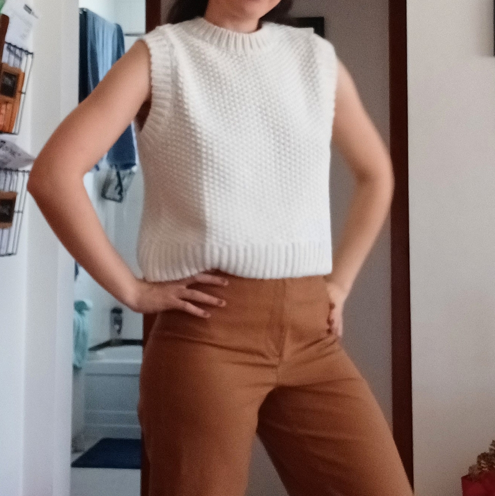 ⛔SOLD⛔🆕️ NWT H&M Knit Sweater Vest in 'White' - Picture 13 of 14